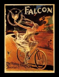 Canvas art reprint FALCON Cycles Bicycles Franco American 1800s