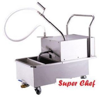  Oil Filter Cart for Drain Type Fryers 89 Lbs