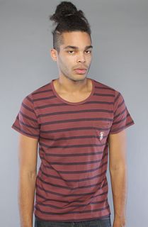 Obey The Tripper Tee in Oxblood Navy Concrete