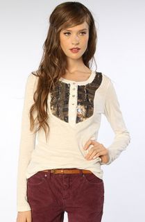 Free People The Tiger Eye Top in Ivory