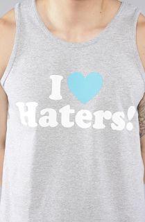 DGK The Haters Tank Top in Ash Heather Teal Heart