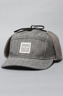 Crooks and Castles The Mens Woven Camper Hat Thieves in Grey