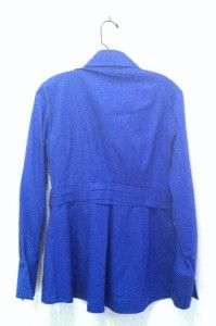 medium finley blue cotton collared shirt