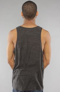 Obey The Blank Reverse Burnout TriBlend Tank in Heather Onyx