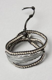 Cohen The Silver Feather Rope Beaded Bracelet