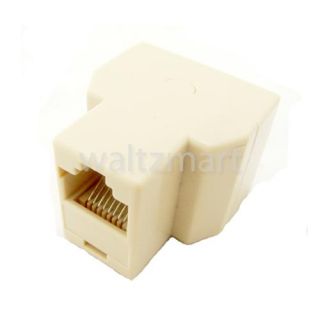  RJ45 Female LAN Ethernet Cable Splitter Coupler Plug Extender