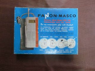 Rare Vintage Fanon Masco RCB 100 CB Radio Handheld Walkie Talkie Set