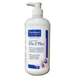 Allerderm EFA Z Plus w Pump 8oz Skin Coat Conditioner Dogs and Cats