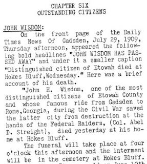 History of Hokes Bluff, Alabama and Eastern Etowah County