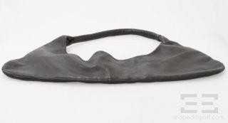 Fausto Santini Black Leather Hobo Handbag