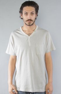 LRG Core Collection The Core Collection Striped YNeck Tee in Light Ash
