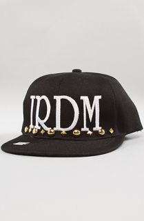 iridium irdm Hat Black and White with studs