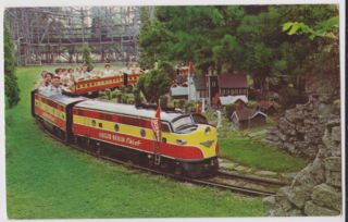 miniature train ride euclid beach park cleveland oh postcard is in