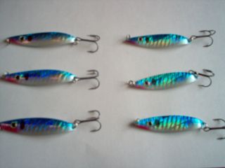 Fishing Tackle Baits LURES JIGS WORMS GRUBS JIGGING SPOONS BLUE