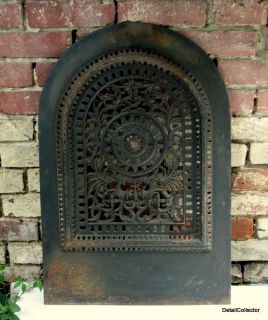  JACKSON & Son NY Fireplace Grate Summer Cover Vent Victorian Cast Iron