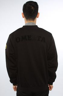 Crooks and Castles The Ssur Omerta Baseball Jacket in Black