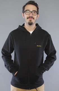 RVCA The Little RVCA Zip Up Hoody in Black