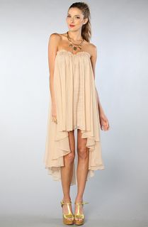 Blaque Label The Sweetheart Chiffon Dress in Nude