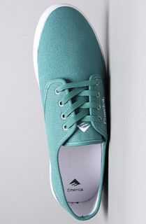 Emerica The Wino Sneaker in Green White