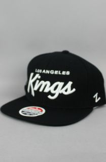 123SNAPBACKS Los Angeles Kings Snapback HatZ ScriptBlackBlack