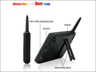 Wireless Video Door Phone Audio Visual Intercom Entry System