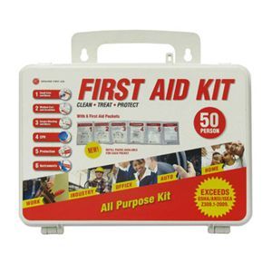 50 Person Genuine First Aid® OSHA ANSI First Aid Kit Great for