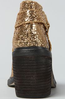 Senso Diffusion The Skye Boot in Gold Glitter