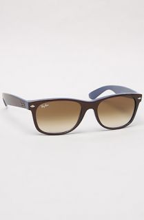 Ray Ban The New Wayfarer Sunglasses in Brown Blue