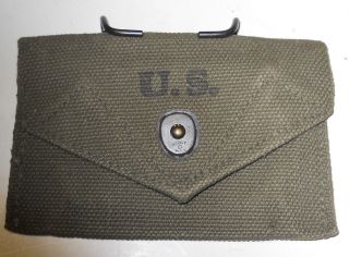 WW II US Army OD First Aid Kit Pouch Independent 1945