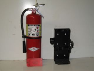 10lb ABC Amerex Fire Extinguisher with New HD Vehicle Bracket and Tag