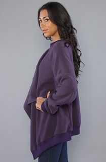 NTICE The Polar Fleece Drape Front Varisty Jack in Purple  Karmaloop