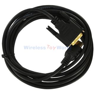 HDMI TO DVI CABLE 10FT For TV PC HDTV MONITOR COMPUTER 10 Feet