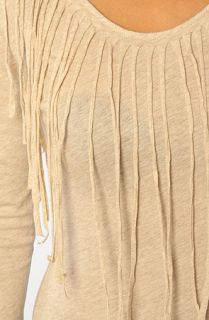 RVCA The Marquee Moon Fringe Dress in Oatmeal