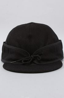 Brixton The Summit Cap in Black Wool Concrete