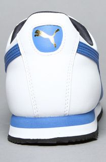 Puma The Roma Basic Sneaker in White Blue