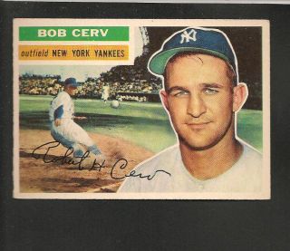  1956 Topps 288 Bob Cerv GB EX MT
