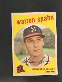  1959 Topps 40 Warren Spahn 1921 EX