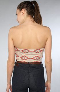 Obey The Native Tube Top in Heather Oatmeal