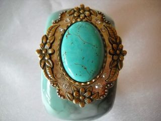Vintage Turquoise Bangle Bracelet from Jewelry by Felicia