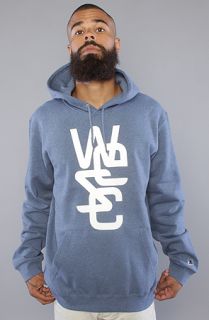 WeSC The Overlay Hoody in Indigo Melange