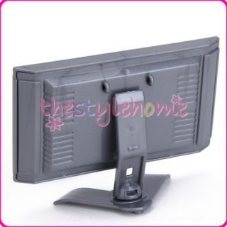 Plastic Toy Flat Screen Doll Furniture for Barbie Dolls Detachable LCD