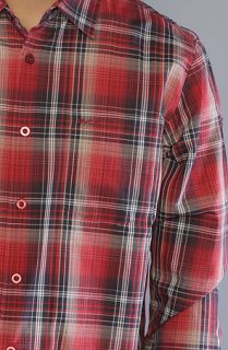 RVCA The Ducky Buttondown Shirt in Red