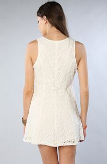 BB Dakota The Benita Lace Up Eyelet Dress