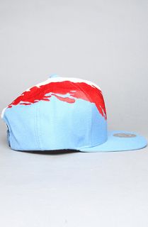 Mitchell & Ness The Houston Oilers Paintbrush Snapback Hat in Light