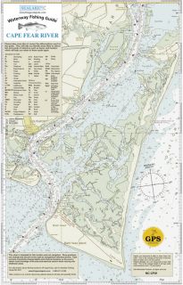 Sealake North Carolina Cape Fear River Fish Map Chart