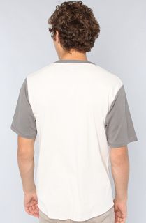 Brixton The Lewis Henley in White Gray