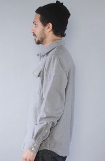 Under Two Flags The Flap Buttondown Shirt in Heather Grey  Karmaloop