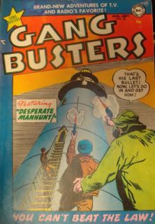 1950s Crime Comics Lot Gang Busters 5 Issues