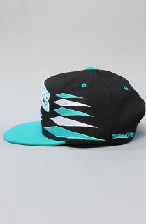 Mitchell & Ness The Diamond Snapback Hat in Black Teal
