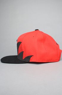 Mitchell & Ness The Atlanta Falcons Sharktooth Snapback Hat in Black